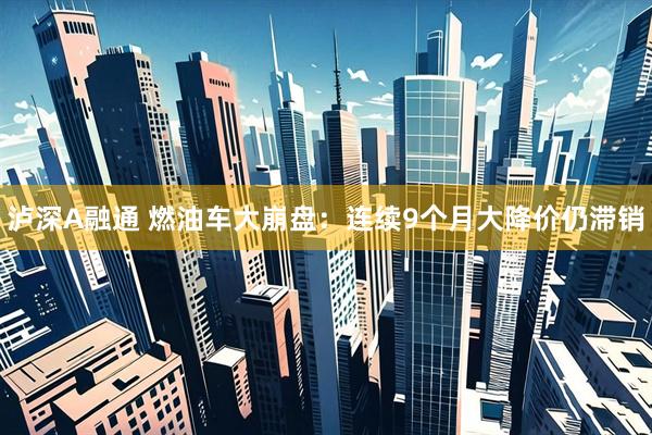 泸深A融通 燃油车大崩盘：连续9个月大降价仍滞销